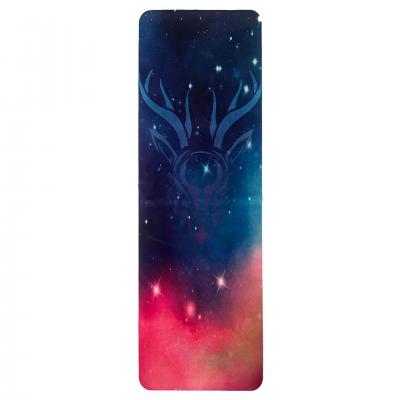 Custom printing rubber suede yoga mat 